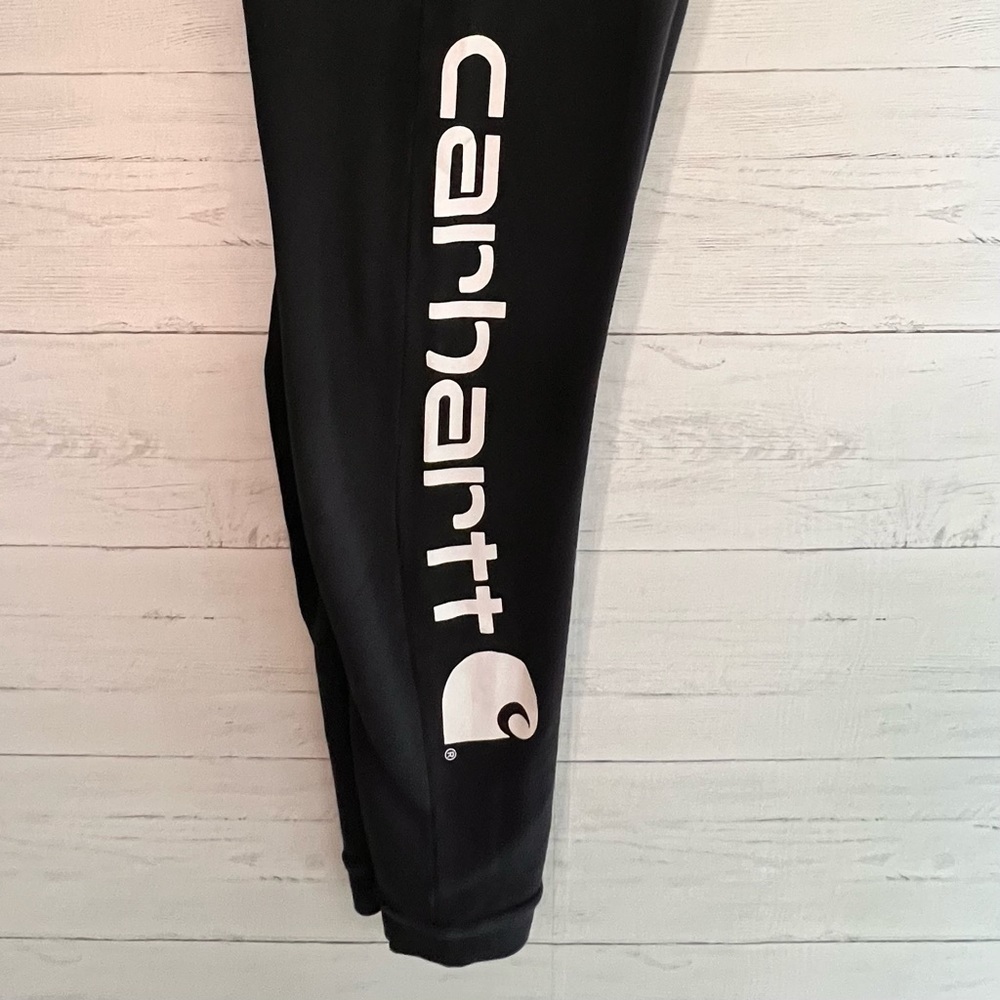 Carhartt Boys Logo Fleece Joggers Sweatpants - Black - Size Large (14-16) - EUC - Picture 4 of 14